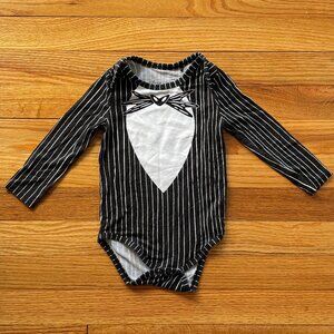 Little Sleepies Jack Skellington Long Sleeve Bodysuit Size 6-12 Month